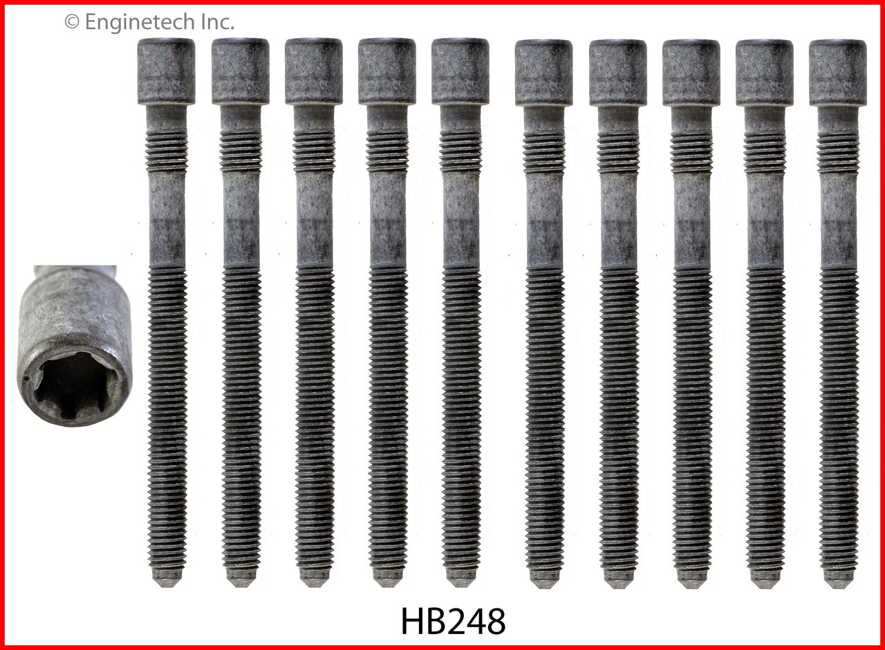 2002 Audi TT 1.8L Engine Cylinder Head Bolt Set HB248.P46