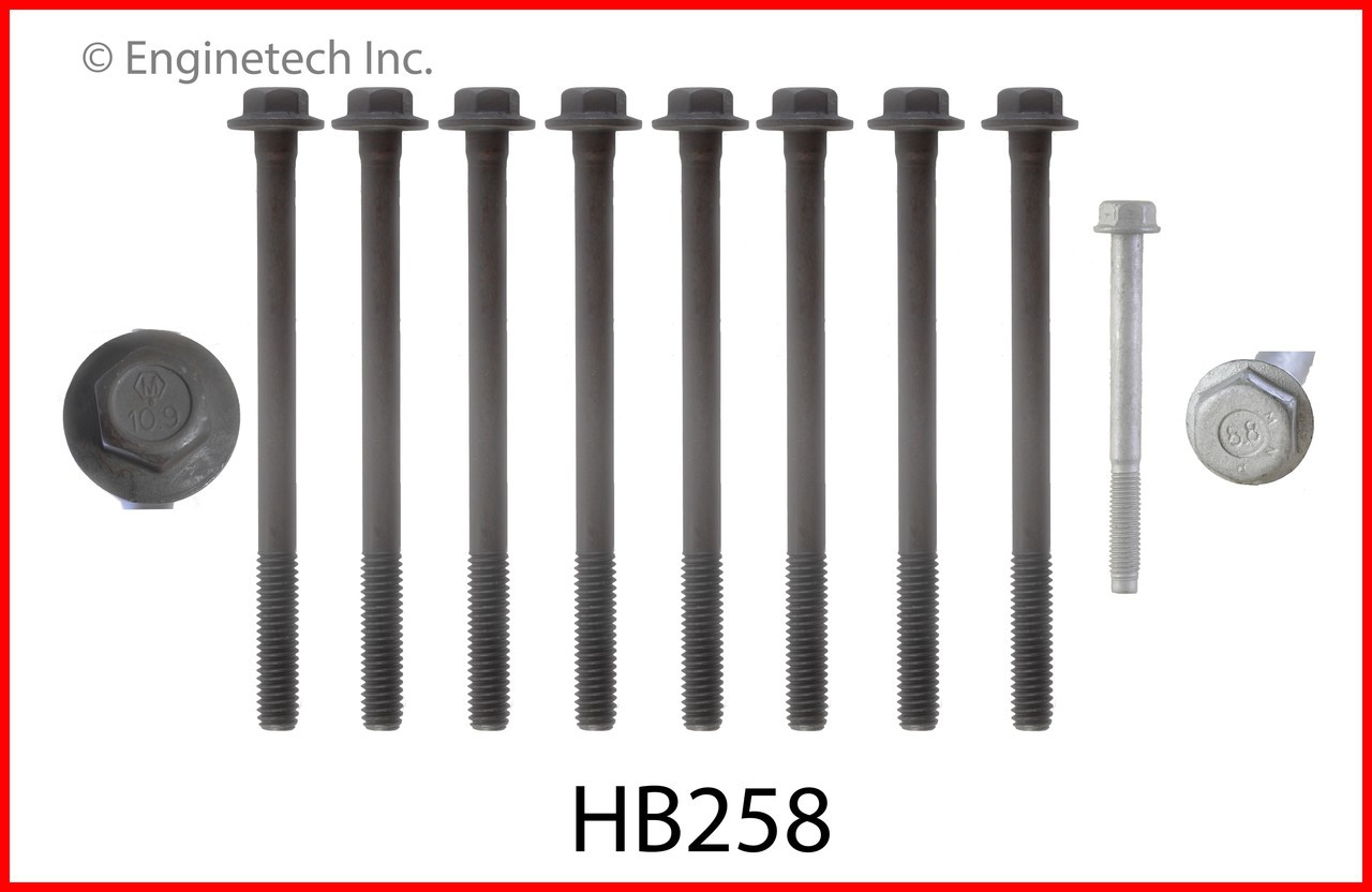 2004 Cadillac SRX 3.6L Engine Cylinder Head Bolt Set HB258.P3