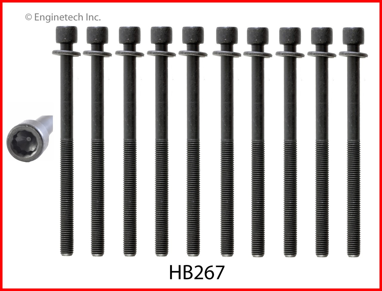 2008 Chrysler Sebring 2.4L Engine Cylinder Head Bolt Set HB267.P14
