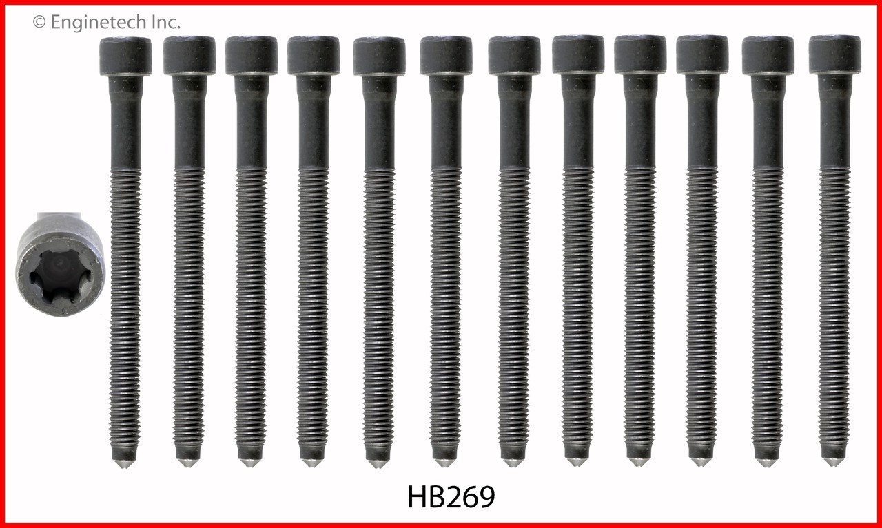 2012 Volkswagen Jetta 2.5L Engine Cylinder Head Bolt Set HB269.P40