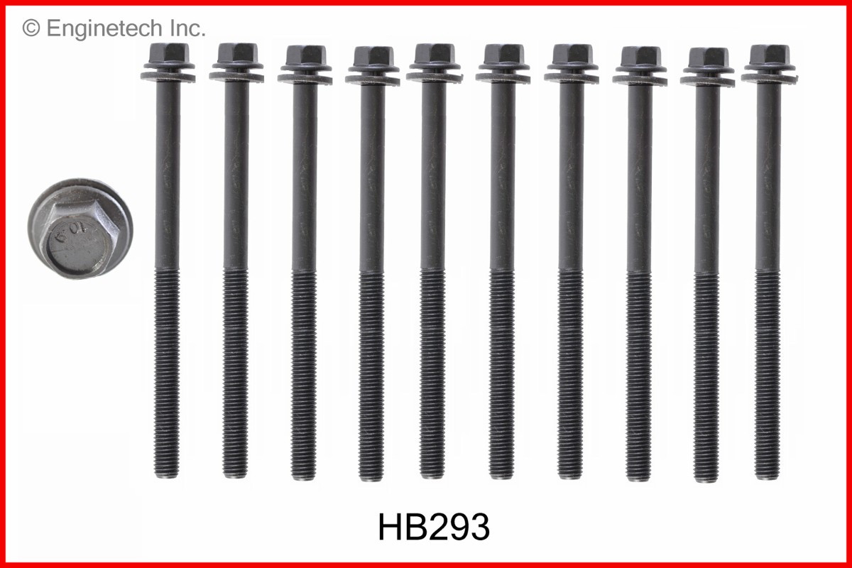 2010 Honda Insight 1.3L Engine Cylinder Head Bolt Set HB293.P13