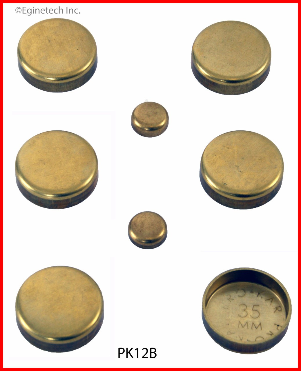 2003 Chrysler Sebring 2.4L Engine Expansion Plug Kit PK12B.P45