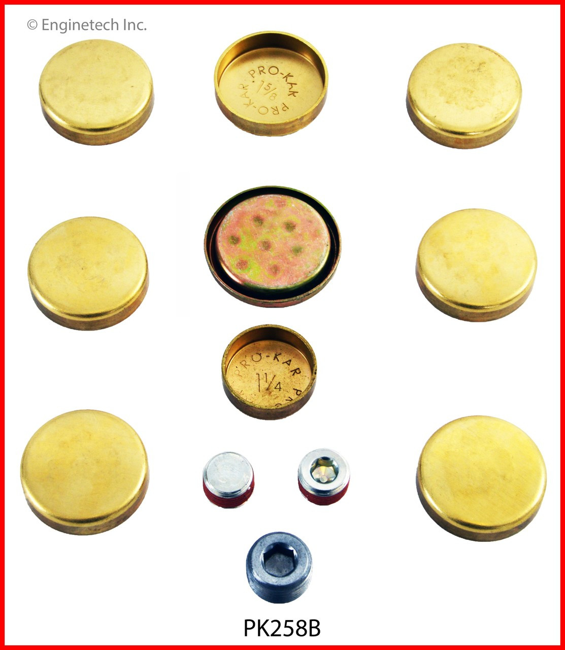 1998 Dodge B1500 3.9L Engine Expansion Plug Kit PK258B.P45