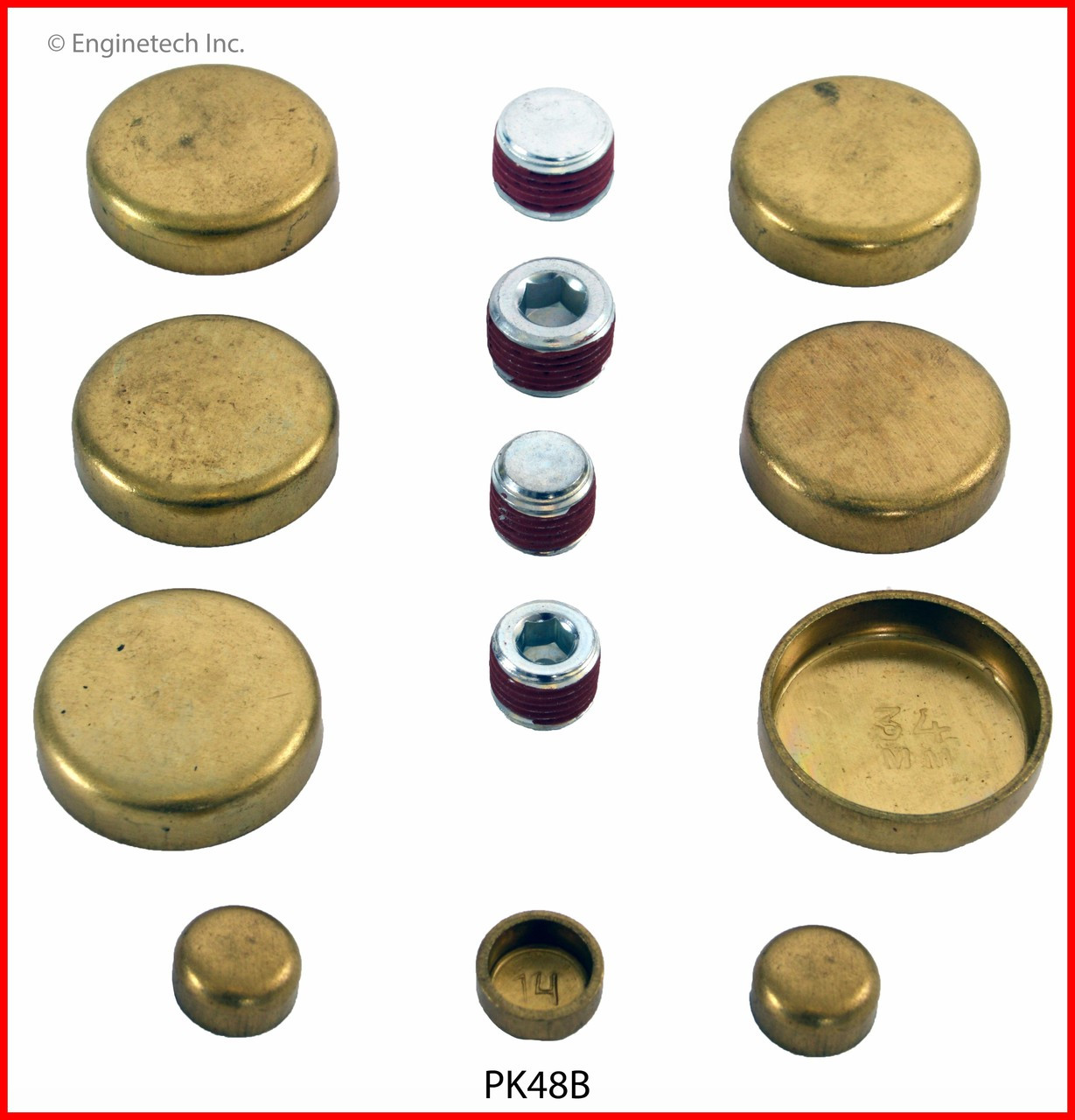 1988 Pontiac Grand Prix 2.8L Engine Expansion Plug Kit PK48B.P137
