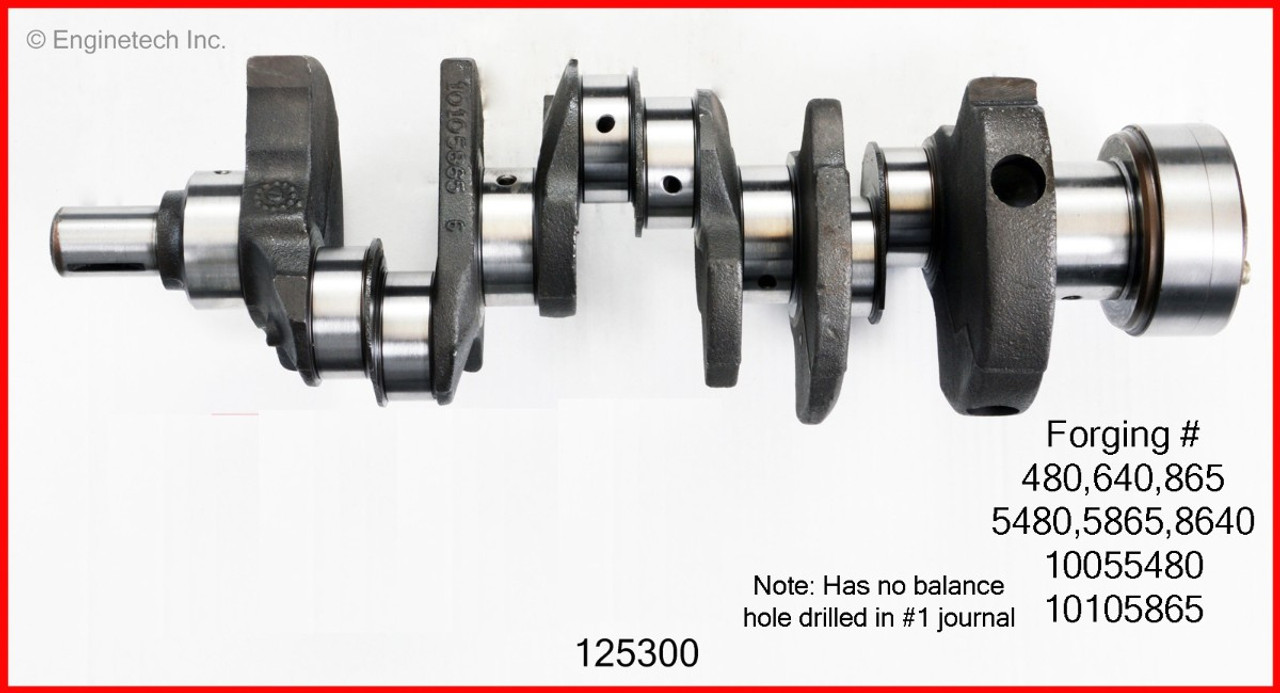 1993 Chevrolet S10 4.3L Engine Crankshaft Kit 125300.P209