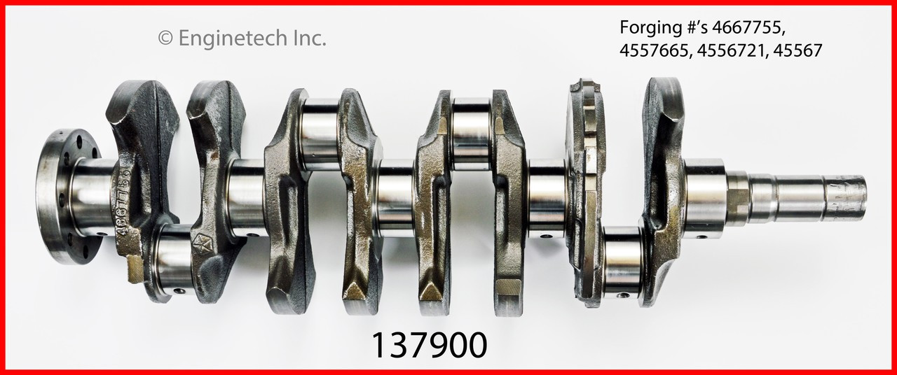 1995 Chrysler Sebring 2.0L Engine Crankshaft Kit 137900.P1