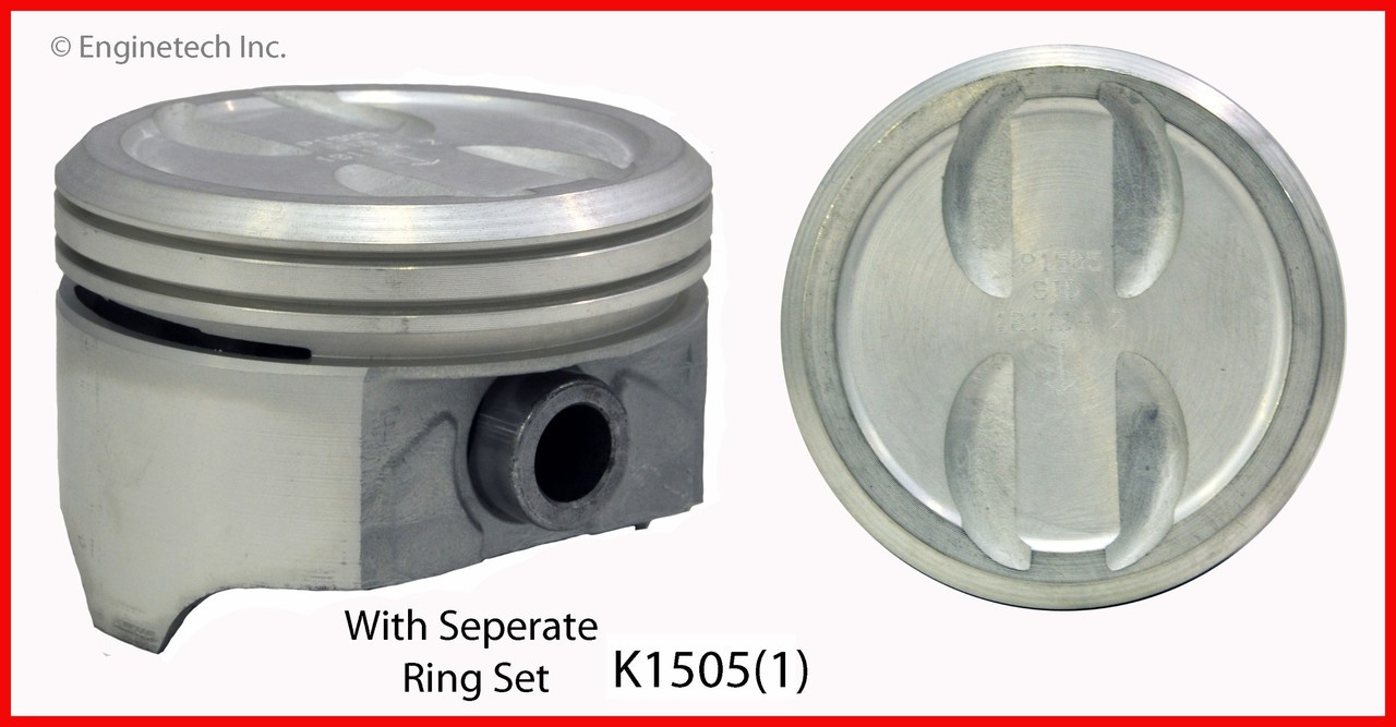 1992 Chevrolet K1500 4.3L Engine Piston and Ring Kit K1505(1).P1272