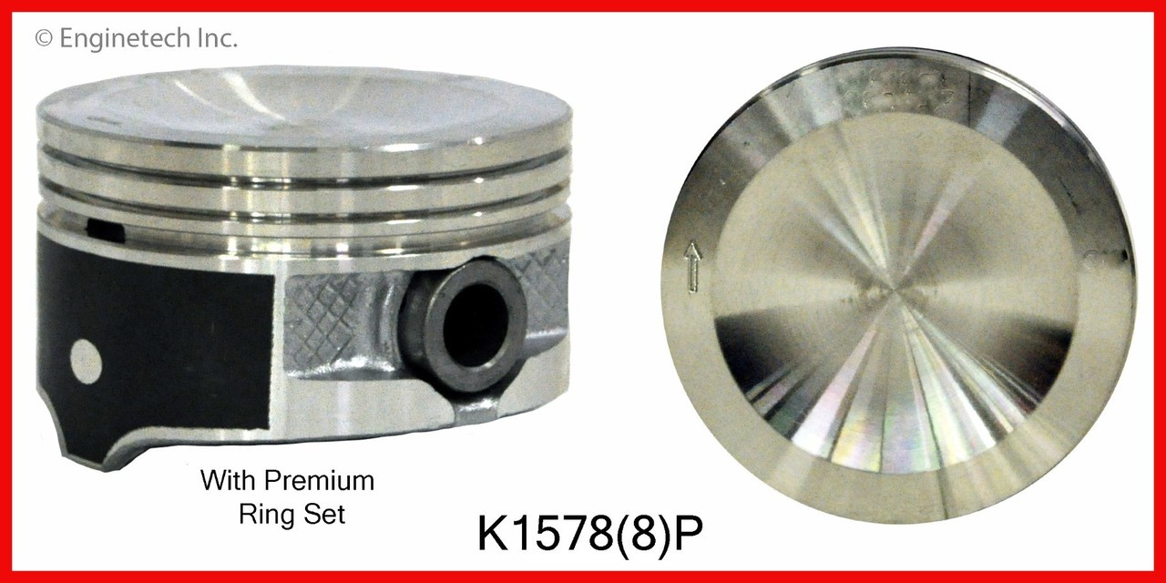 1998 Ford F-150 4.6L Engine Piston and Ring Kit K1578(8).P328
