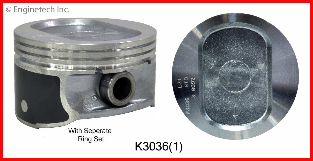 1997 Ford E-250 Econoline 4.2L Engine Piston and Ring Kit K3036(1).P3