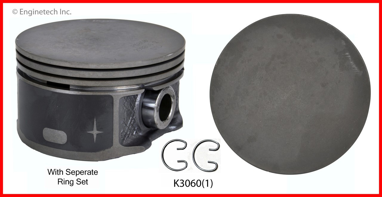 2011 Jeep Liberty 3.7L Engine Piston and Ring Kit K3060(1).P303