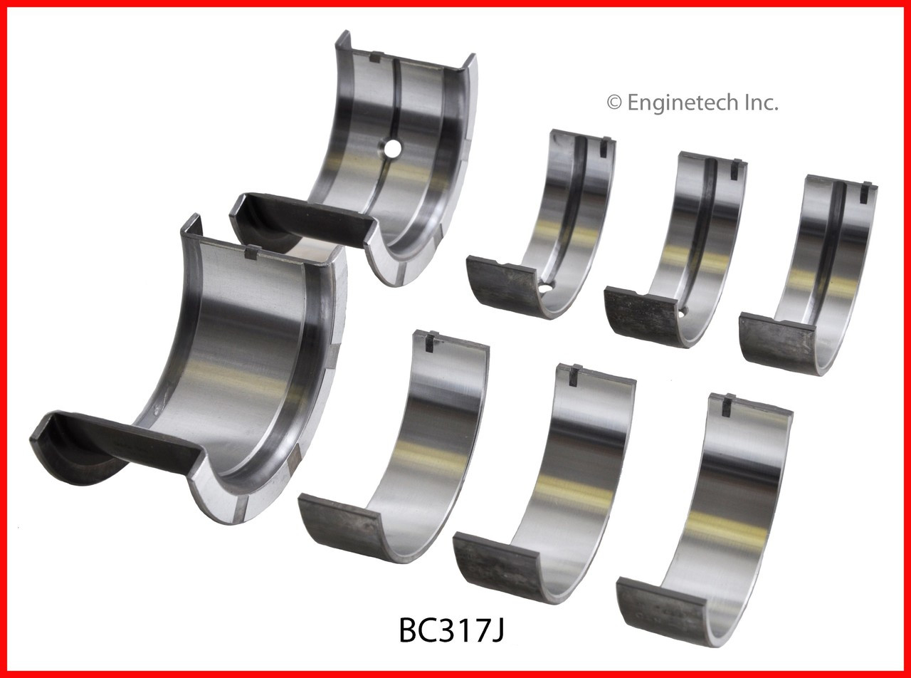 1991 GMC G2500 4.3L Engine Crankshaft Main Bearing Set BC317J.P1480 1991 GMC G2500 4.3L Engine Crankshaft Main Bearing Set BC317J.P1480
