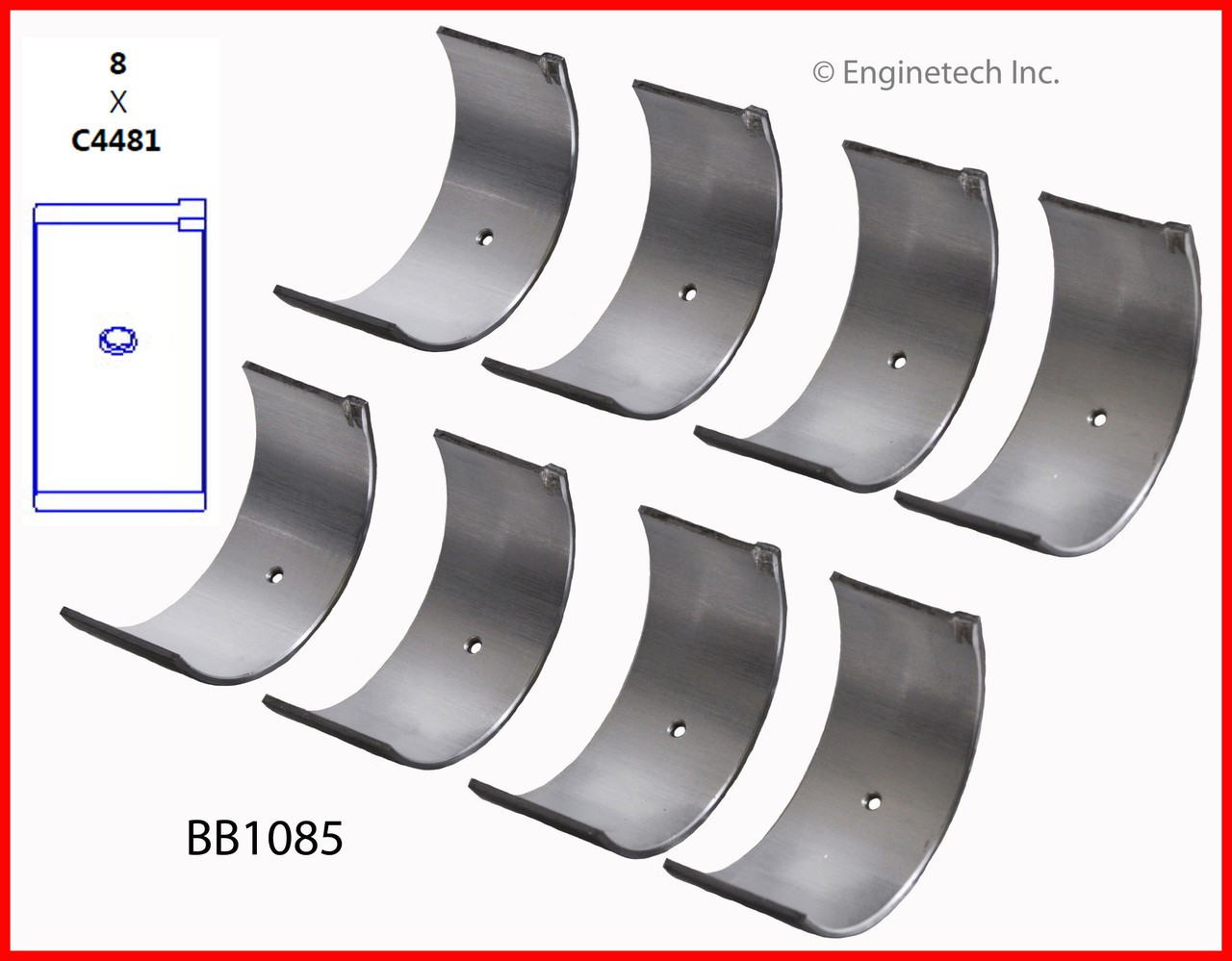 1991 Mitsubishi Mirage 1.6L Engine Connecting Rod Bearing Set BB1085.P222