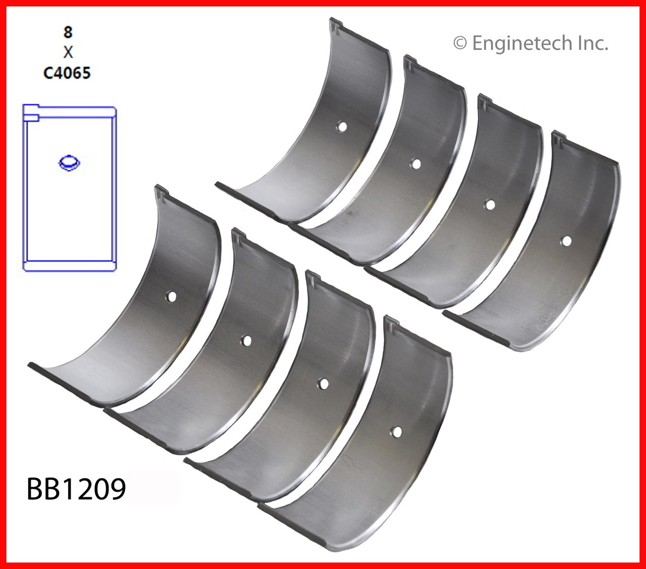 2004 Nissan Frontier 2.4L Engine Connecting Rod Bearing Set BB1209.P126