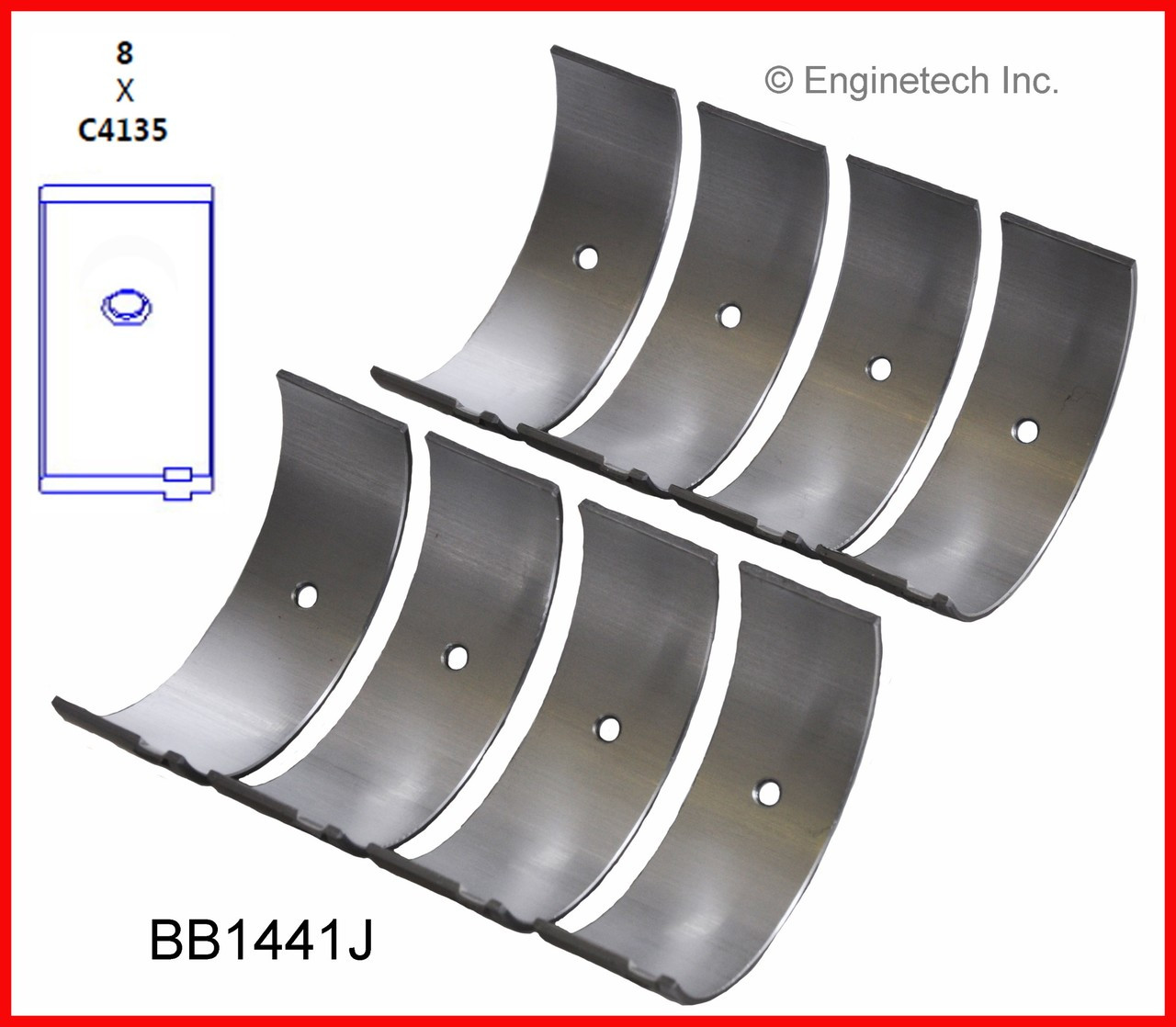 1992 Toyota Celica 2.2L Engine Connecting Rod Bearing Set BB1441.P20