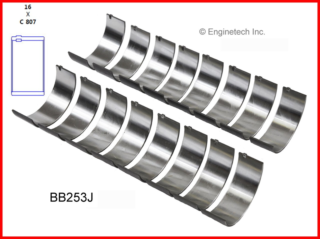 2002 Chevrolet Silverado 3500 6.0L Engine Connecting Rod Bearing Set BB253J.P22813