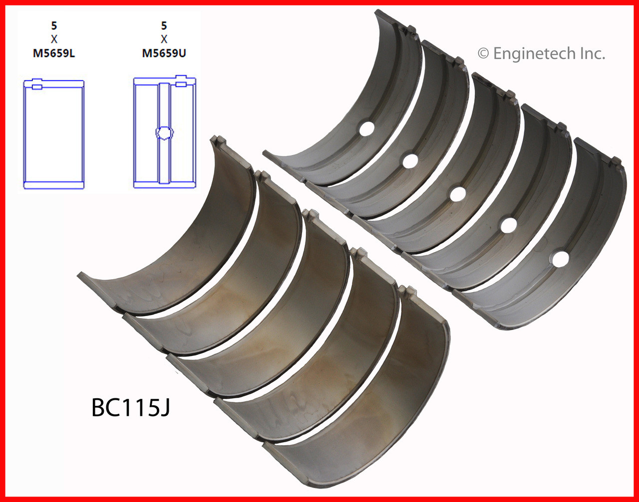 Crankshaft Main Bearing Set - 2004 Dodge Ram 1500 5.7L (BC115J.B20)