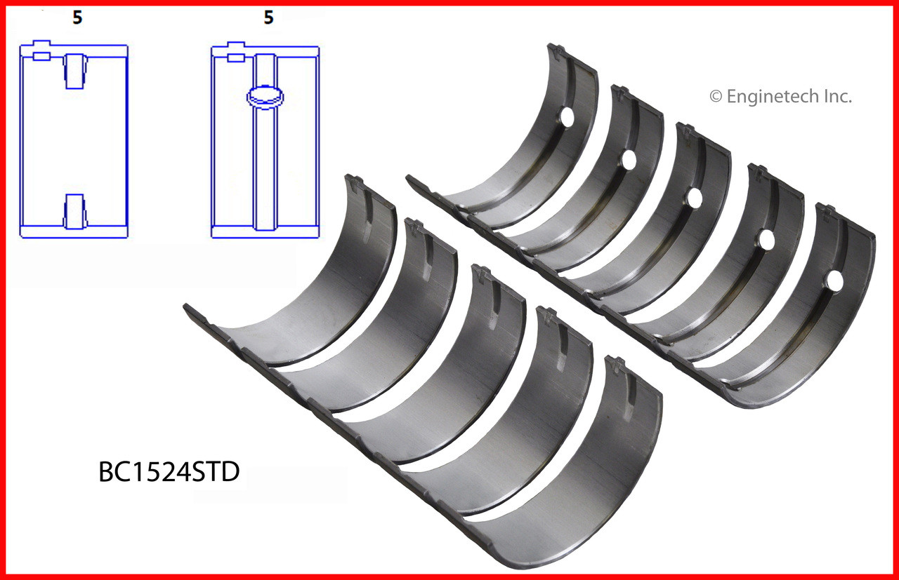 Crankshaft Main Bearing Set - 1997 Mitsubishi Eclipse 2.4L (BC1524.A3)