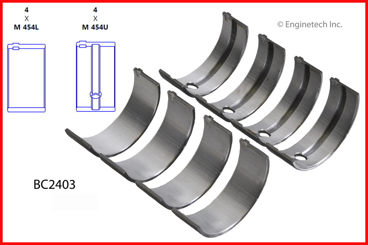 Crankshaft Main Bearing Set - 1991 Geo Metro 1.0L (BC2403.C27)