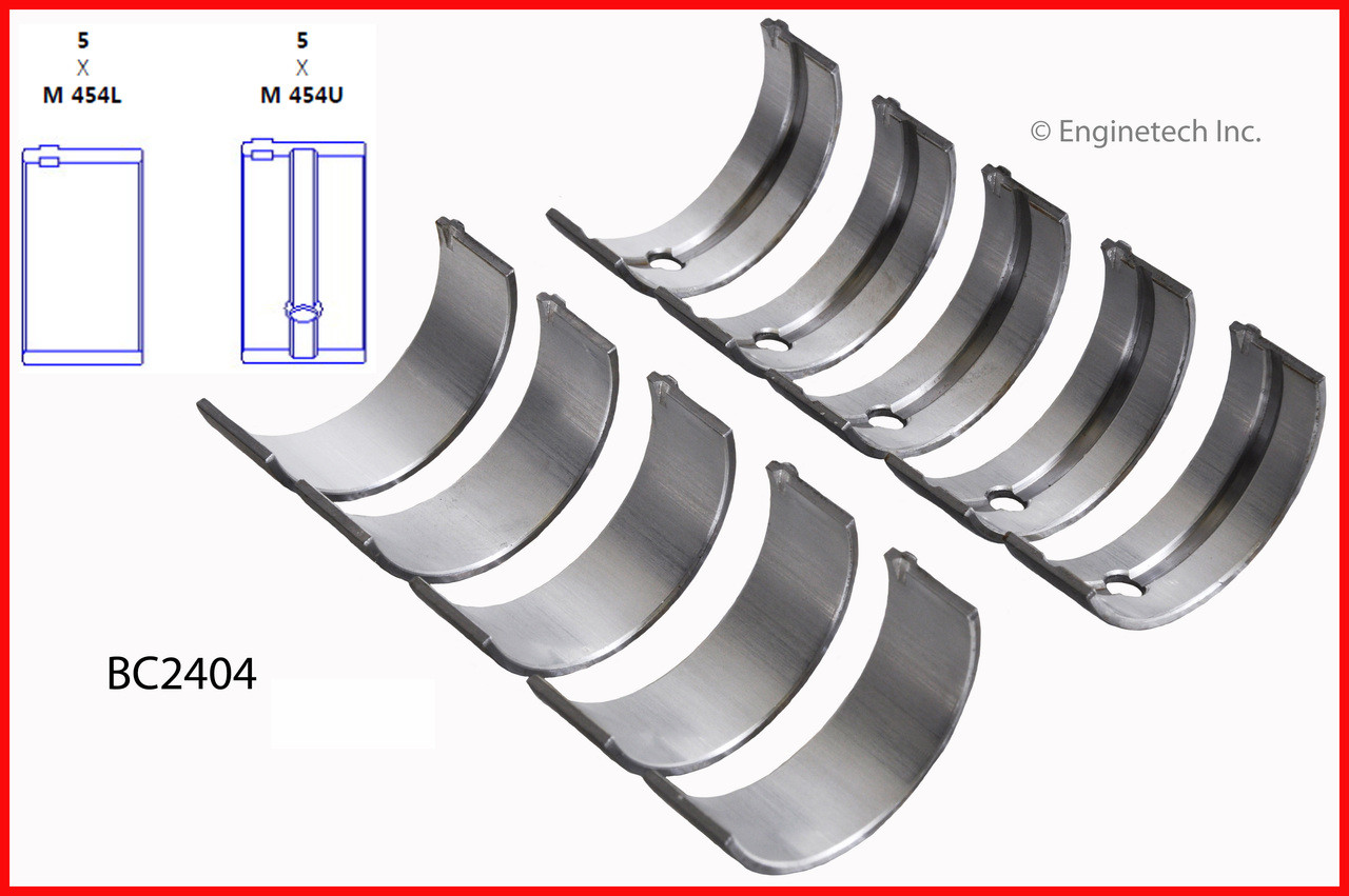 Crankshaft Main Bearing Set - 1987 Suzuki Samurai 1.3L (BC2404.A6)