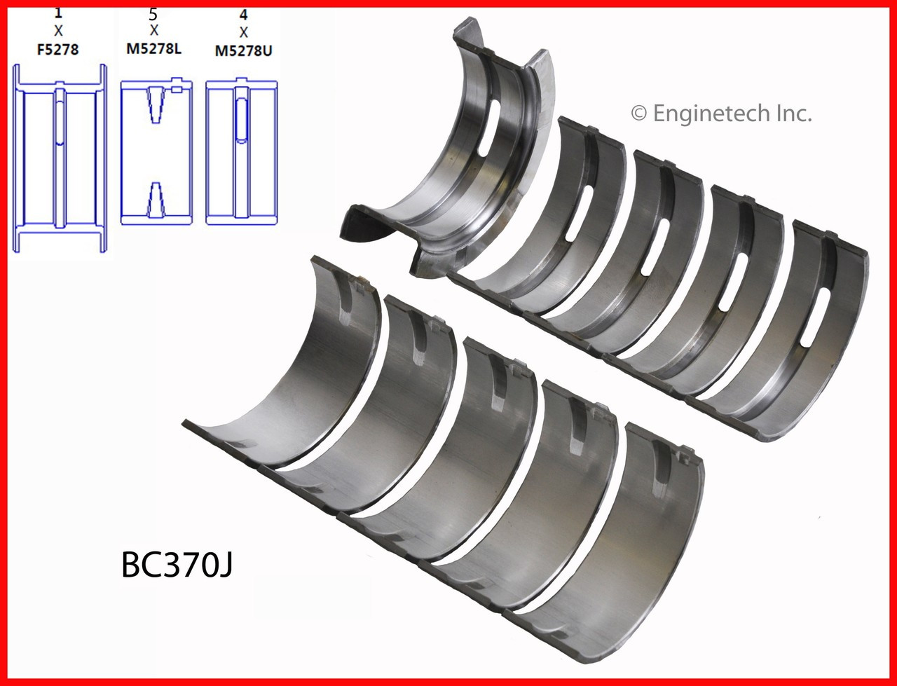 Crankshaft Main Bearing Set - 1997 Ford Ranger 2.3L (BC370J.E48)