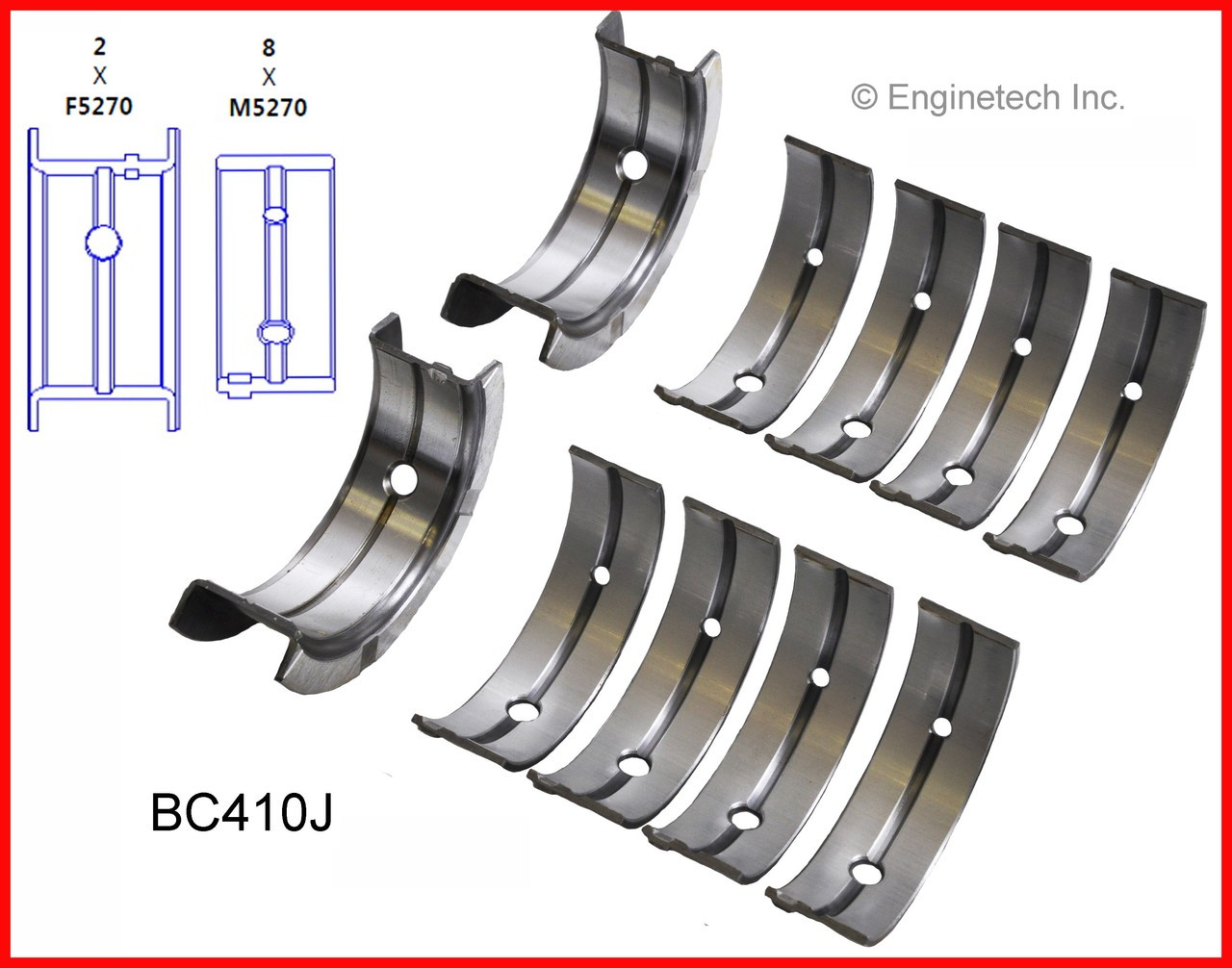 Crankshaft Main Bearing Set - 2003 Jeep Wrangler 2.4L (BC410J.K162)