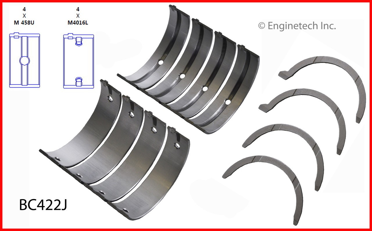 Crankshaft Main Bearing Set - 1990 Hyundai Sonata 3.0L (BC422J.K120)