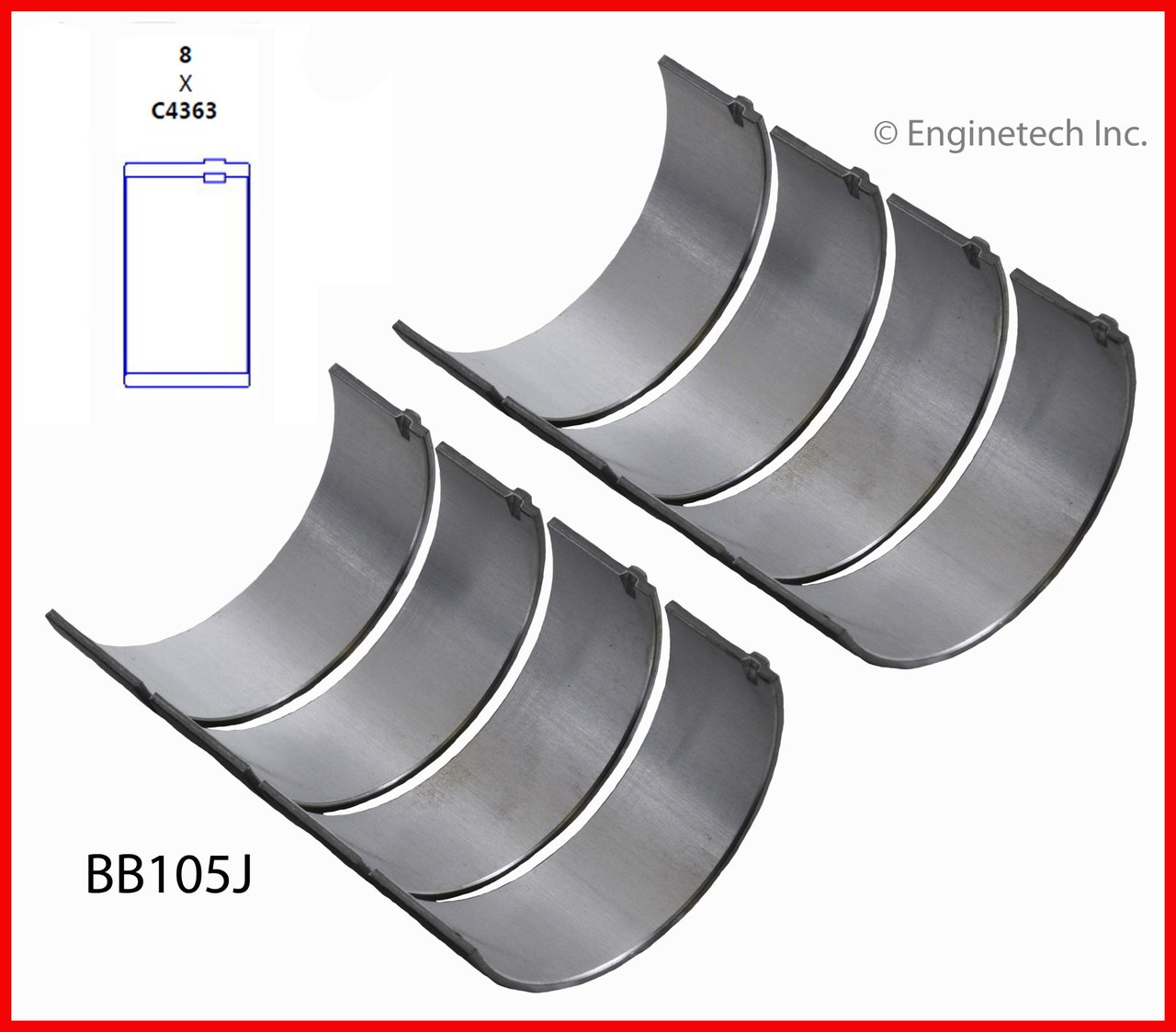 Connecting Rod Bearing Set - 2004 Chevrolet Classic 2.2L (BB105J.K104)