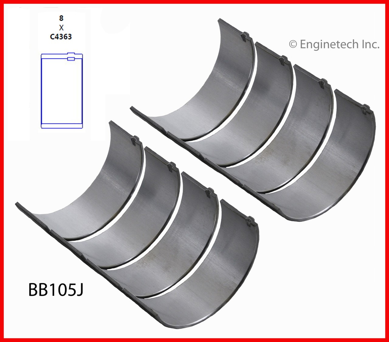 Connecting Rod Bearing Set - 2015 GMC Terrain 2.4L (BB105J.K604)
