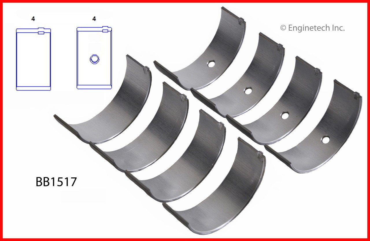 Connecting Rod Bearing Set - 2003 Isuzu Rodeo 2.2L (BB1517.F57)