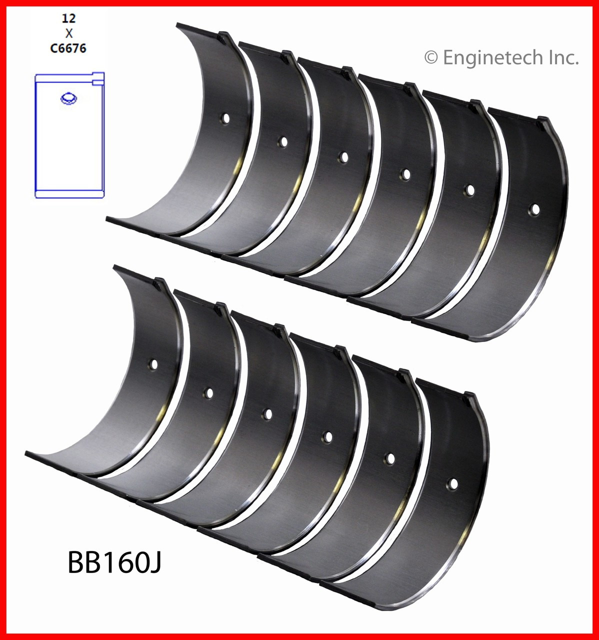 Connecting Rod Bearing Set - 1987 Nissan Maxima 3.0L (BB160J.D36)