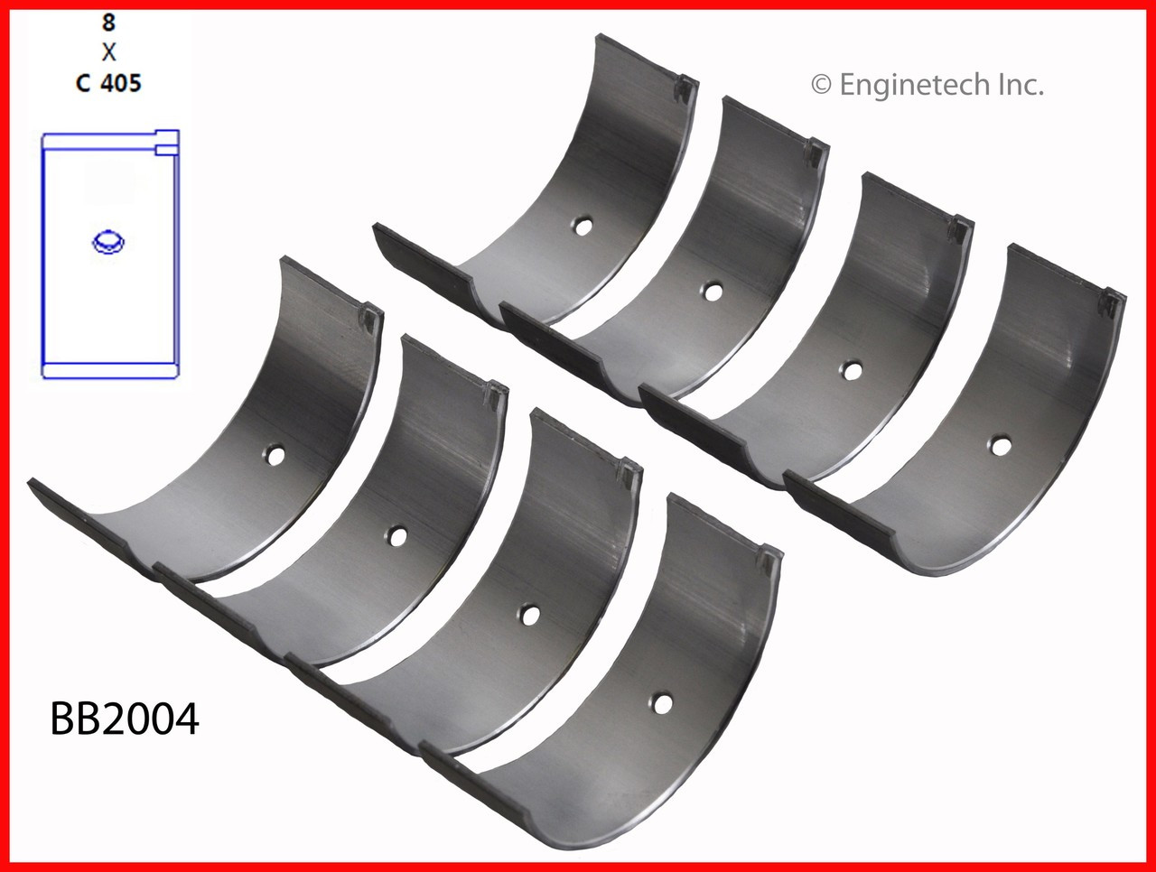 Connecting Rod Bearing Set - 1991 Ford Probe 2.2L (BB2004.J96)