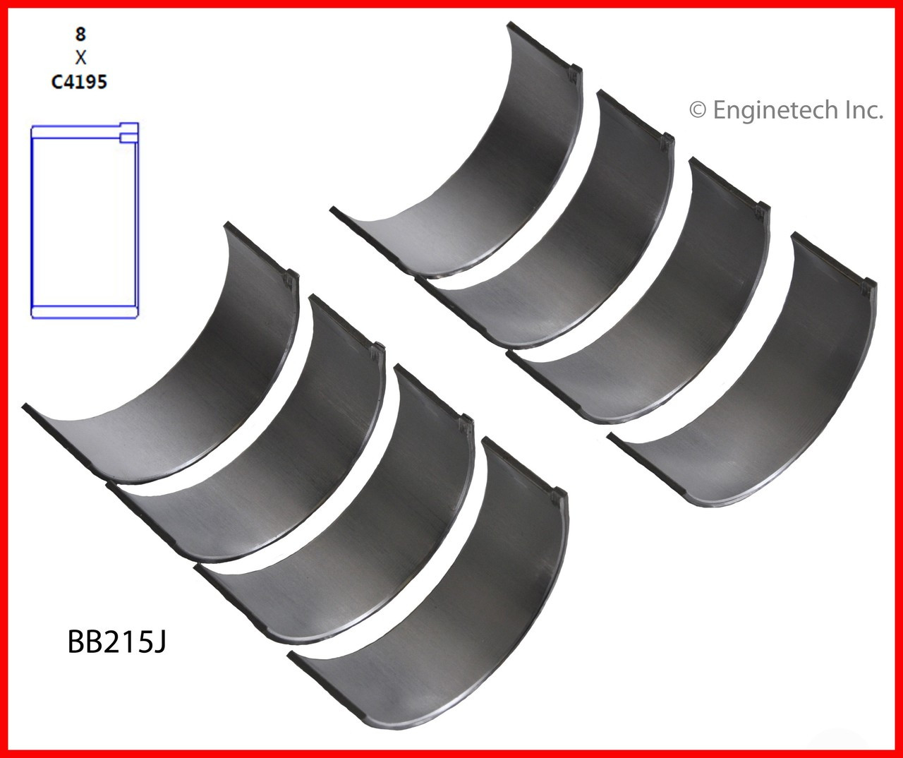 Connecting Rod Bearing Set - 1995 Dodge Stratus 2.0L (BB215J.B18)