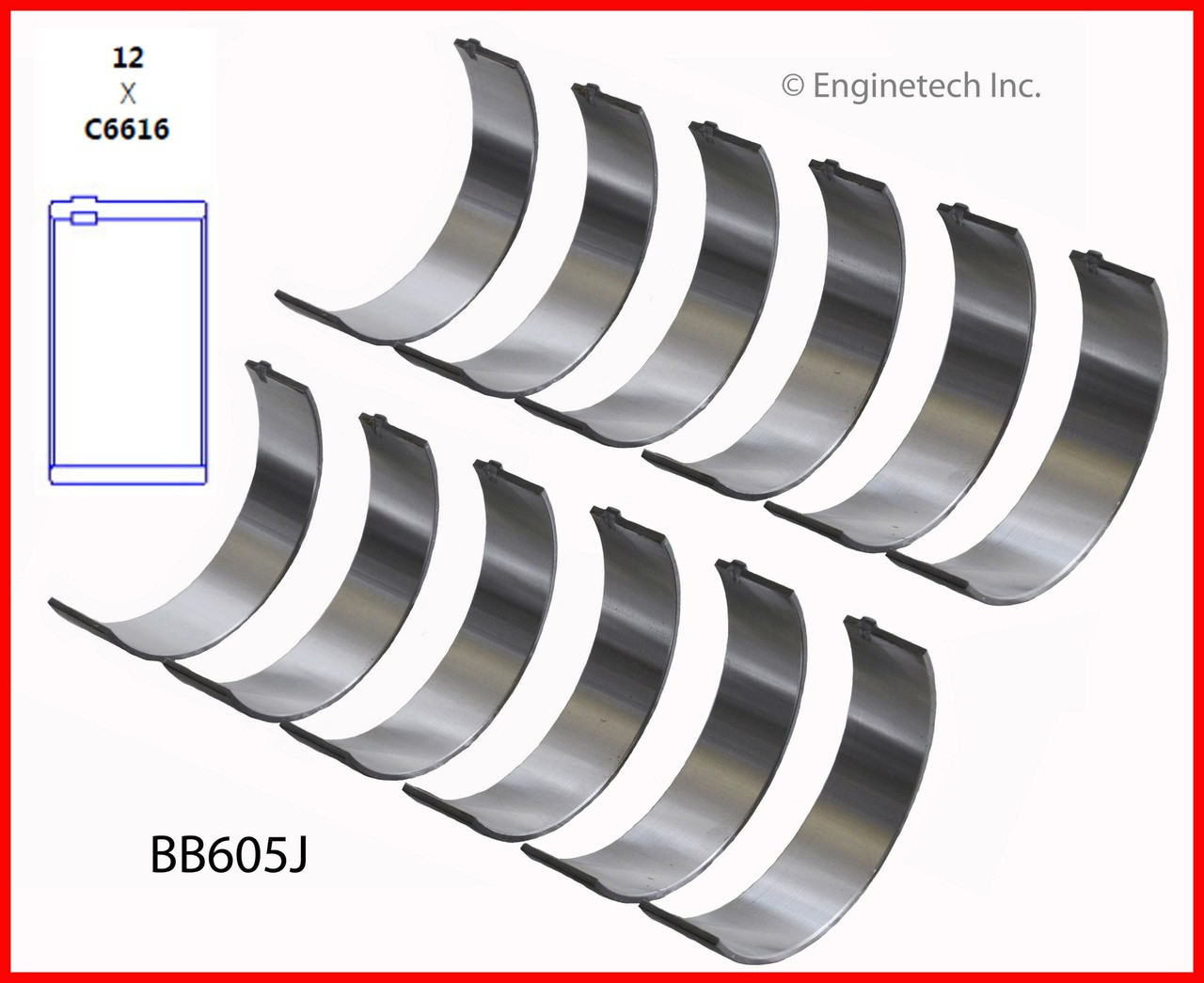 Connecting Rod Bearing Set - 1985 Buick Somerset Regal 3.0L (BB605J.K555)