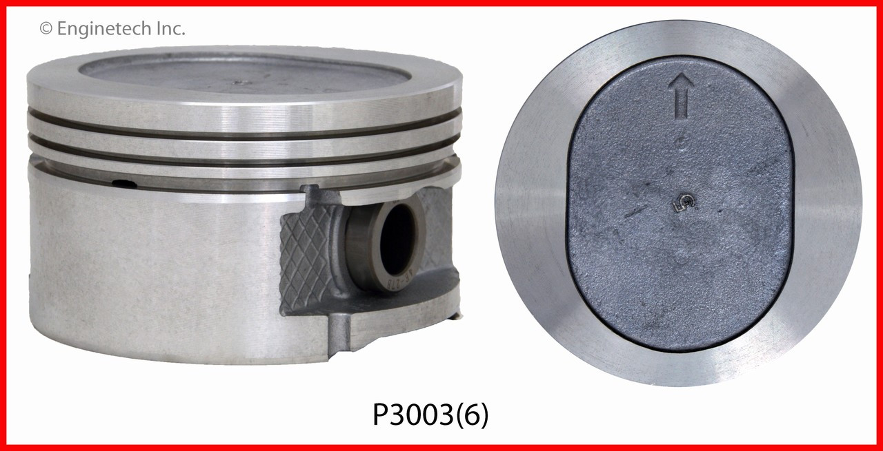 Piston Set - 1990 Chrysler New Yorker 3.3L (P3003(6).A8)