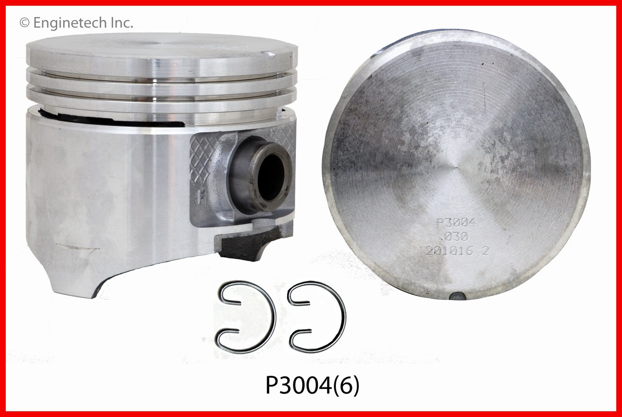 Piston Set - 1989 Dodge B150 3.9L (P3004(6).C30)