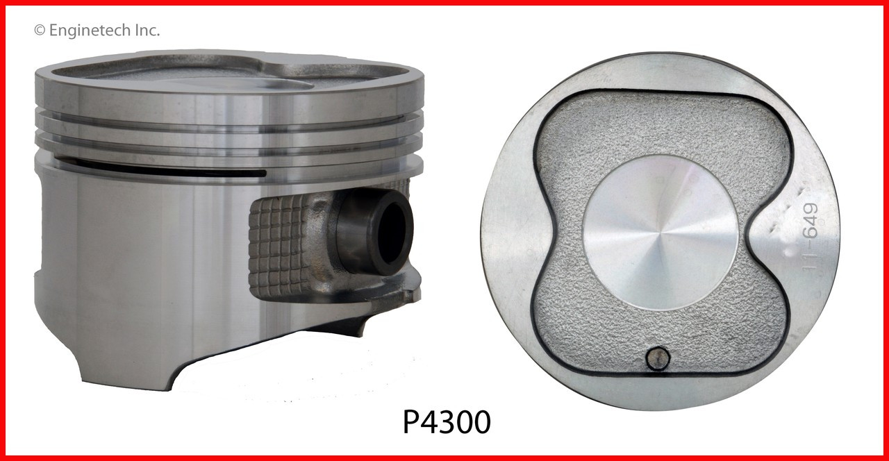 Piston Set - 1990 Geo Prizm 1.6L (P4300(4).B18)