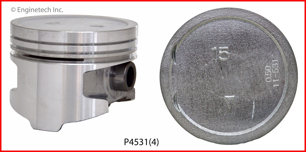 Piston Set - 1991 Dodge Colt 1.5L (P4531(4).A2)