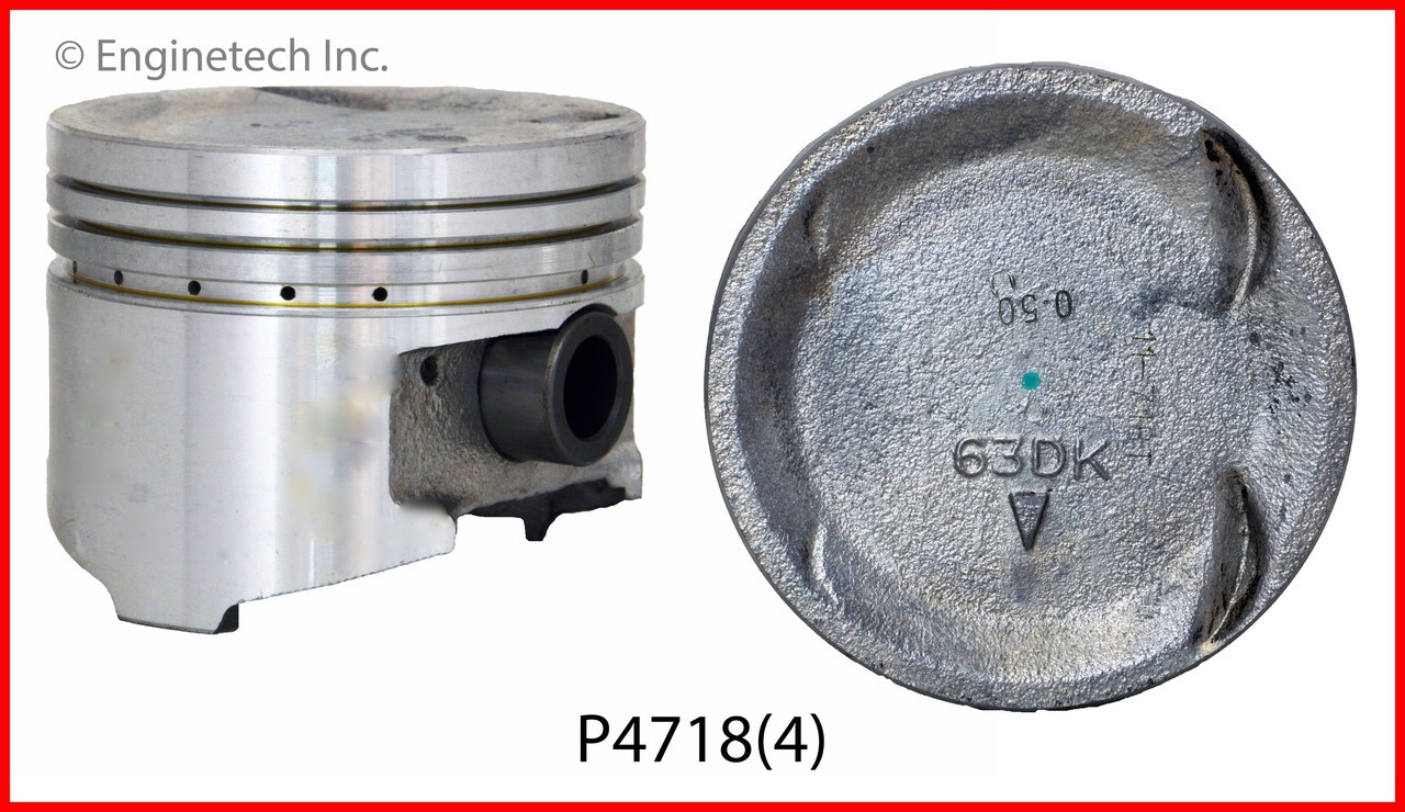 Piston Set - 1994 Mitsubishi Eclipse 2.0L (P4718(4).A6)