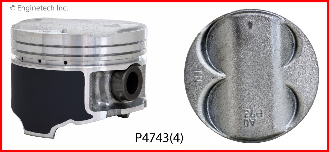 Piston Set - 1999 Acura Integra 1.8L (P4743(4).A6)