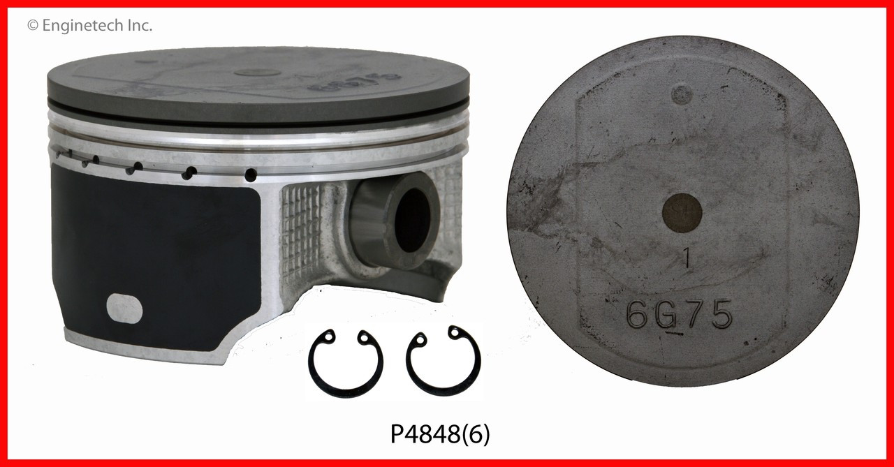 Piston Set - 2004 Mitsubishi Endeavor 3.8L (P4848(6).A4)