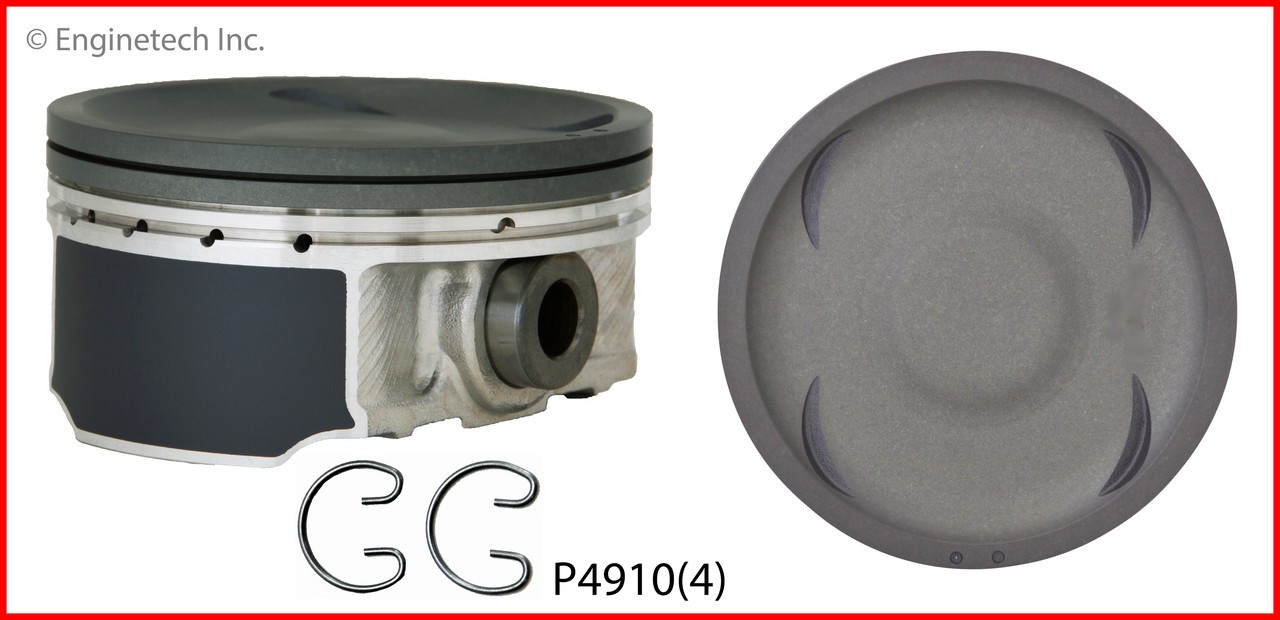 Piston Set - 2006 Subaru Outback 2.5L (P4910(4).C24)