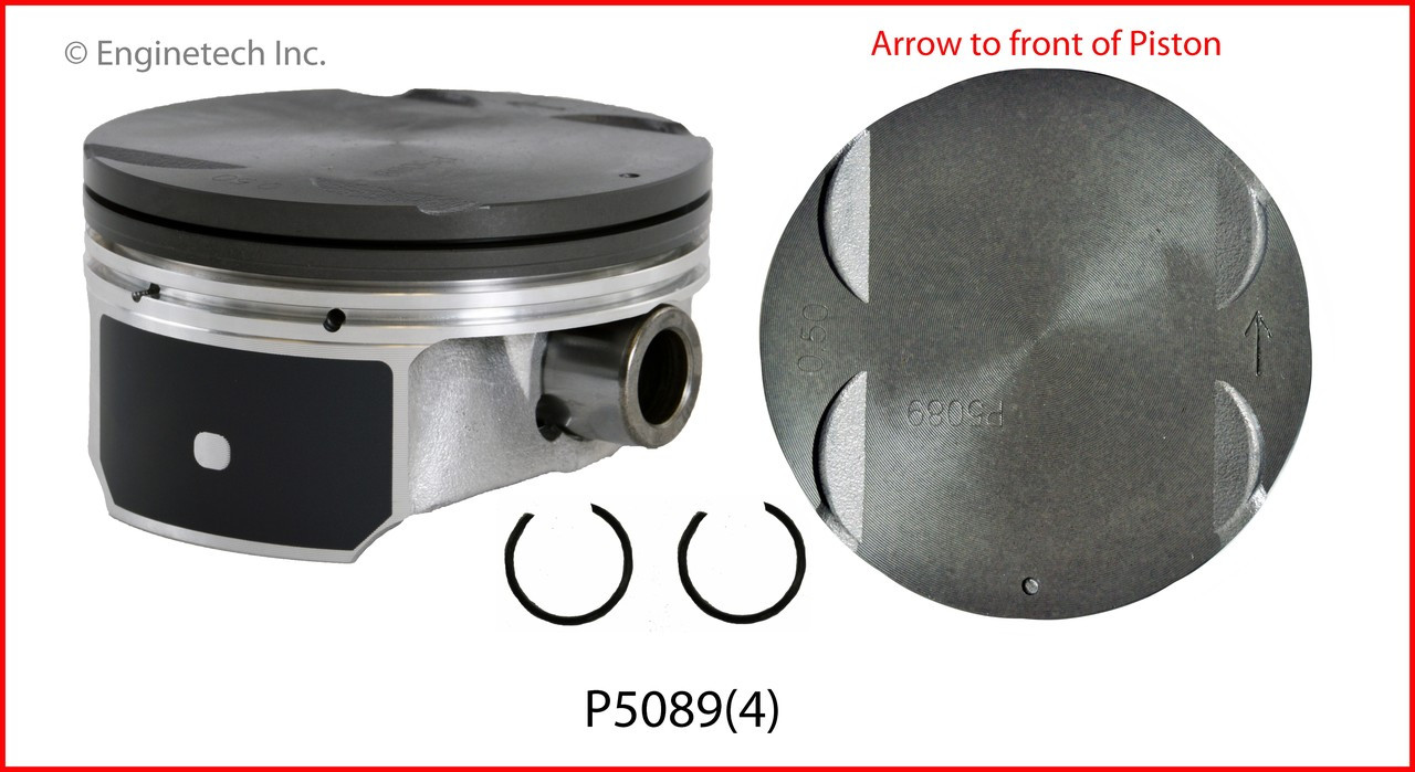 Piston Set - 2006 Saturn Ion 2.4L (P5089(4).B12)