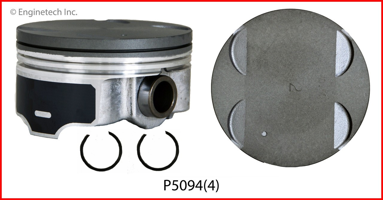 Piston Set - 2009 Chevrolet Aveo 1.6L (P5094(4).A4)