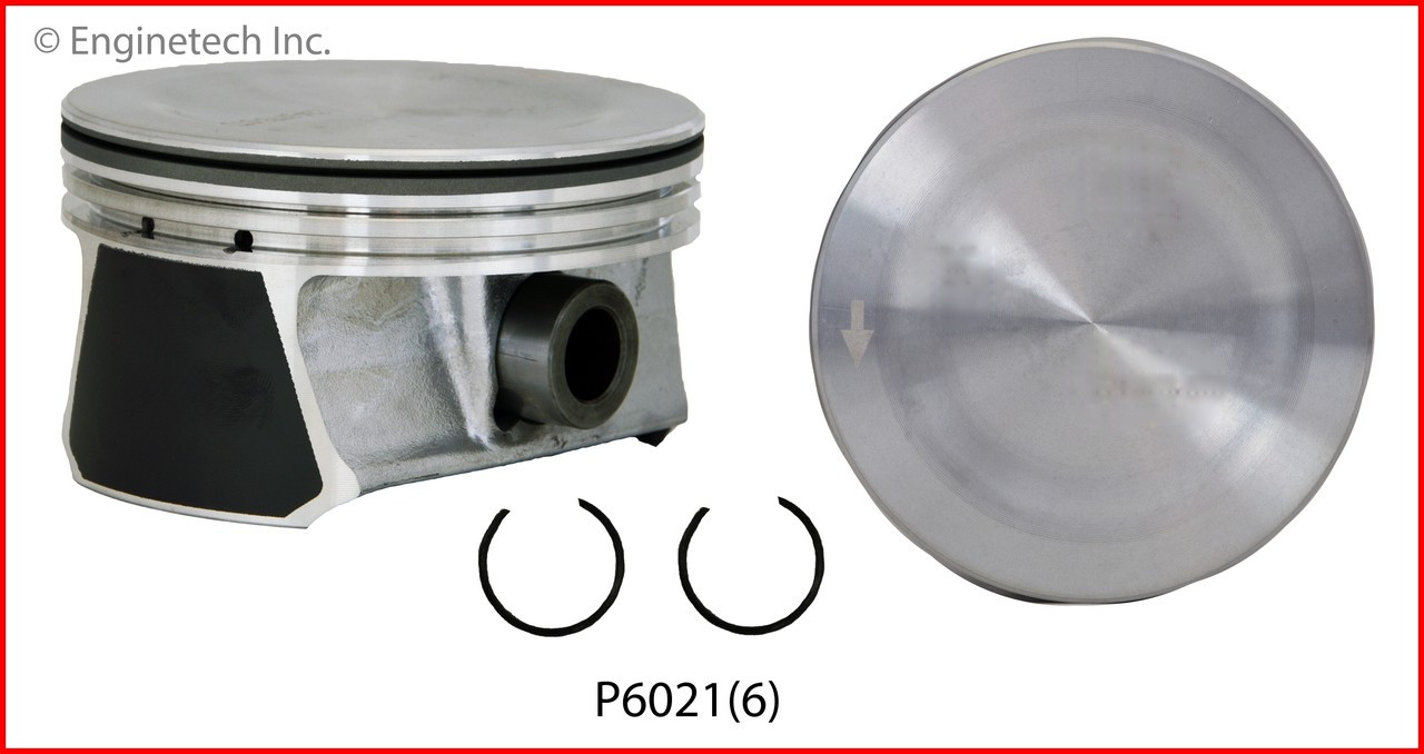 Piston Set - 2009 Chrysler Town & Country 4.0L (P6021(6).B14)