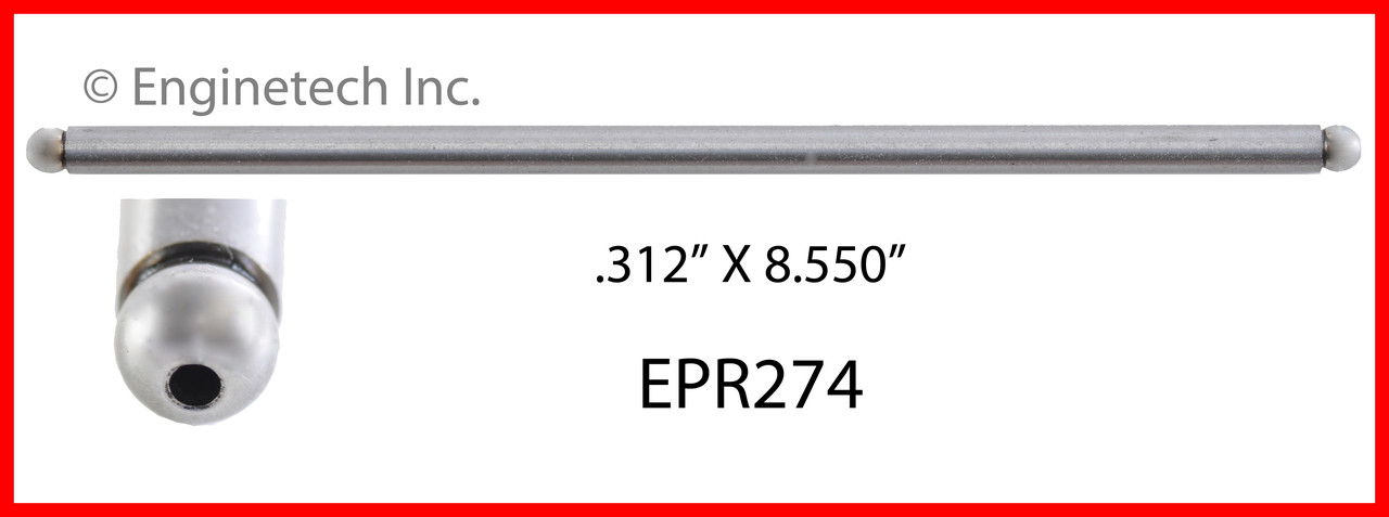 Push Rod - 1986 Ford E-350 Econoline 7.5L (EPR274-16.K246)