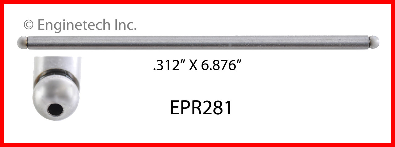 Push Rod - 1990 Ford E-250 Econoline 5.0L (EPR281-16.K423)
