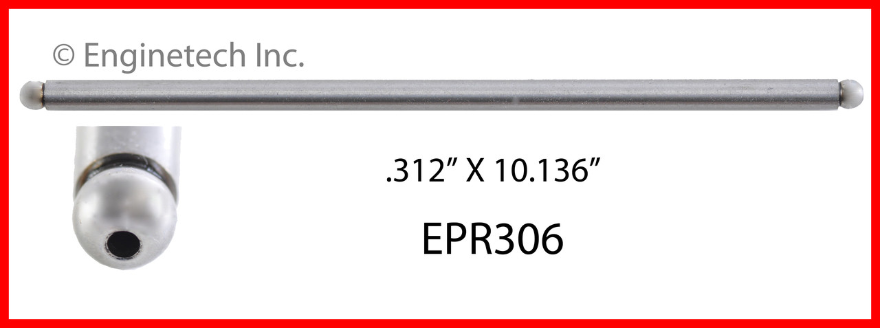 Push Rod - 1986 Ford E-250 Econoline 4.9L (EPR306.K566)