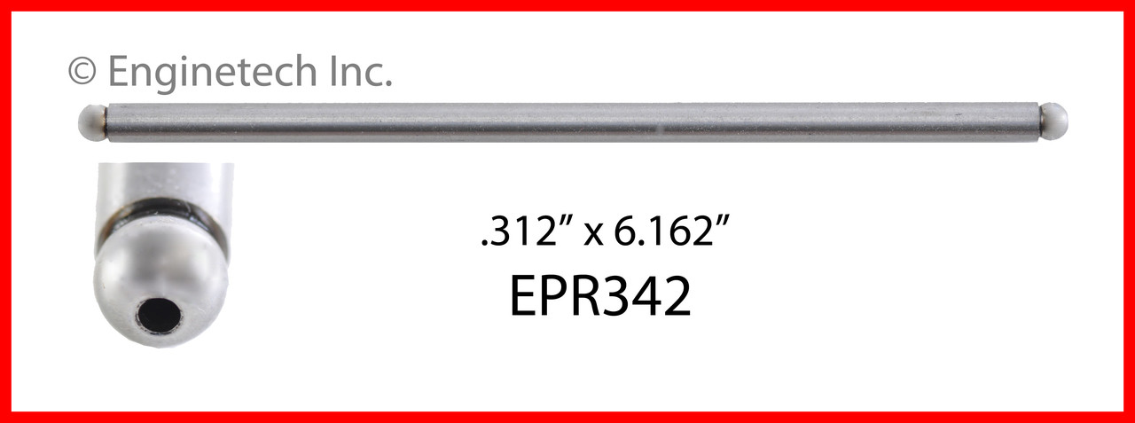 Push Rod - 1989 Isuzu Trooper 2.8L (EPR342.K165)