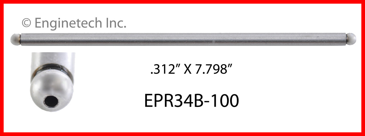 Push Rod - 1992 GMC K1500 Suburban 5.7L (EPR34B-100.L5366)