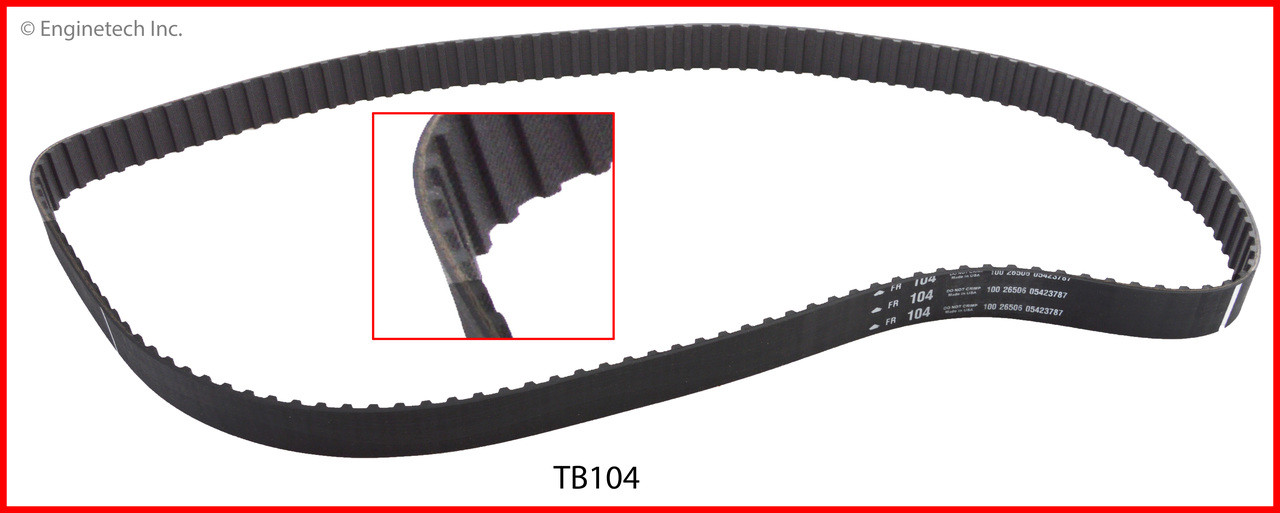 Timing Belt - 1987 Nissan 200SX 3.0L (TB104.A9)